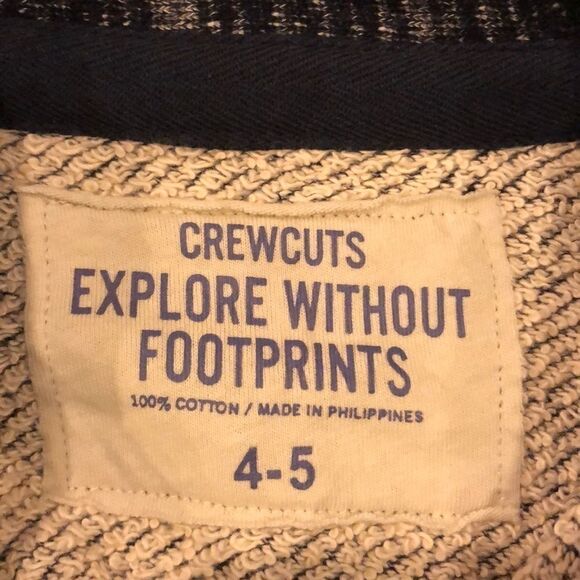 Crewcuts Boys Navy Blue & Grey Collared Sweatshirt - Picture 5 of 8